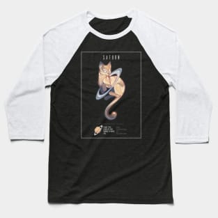 Saturn Cat Baseball T-Shirt